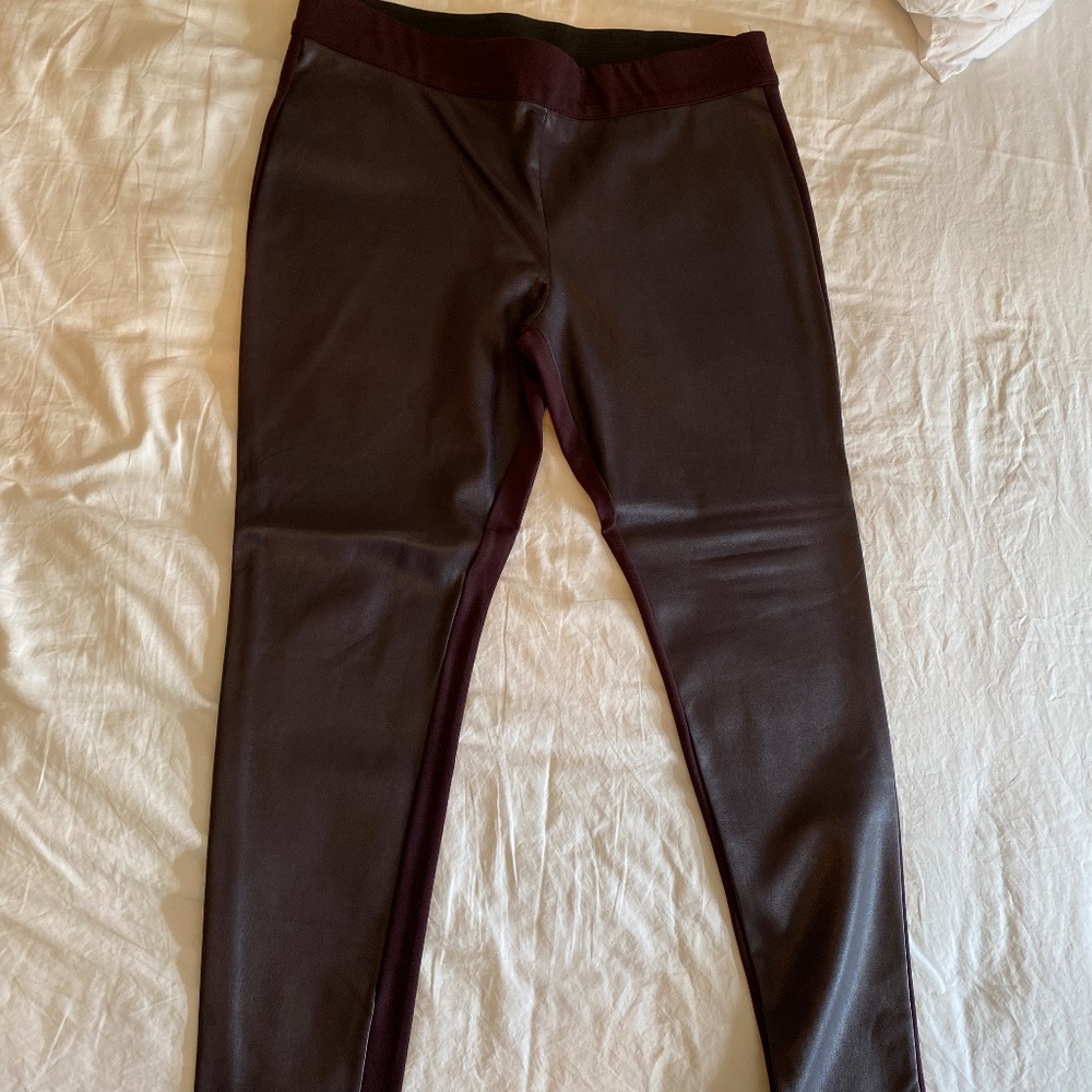 Burgundy Joe Fresh Leggings